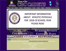 Tablet Screenshot of cbccadets.org